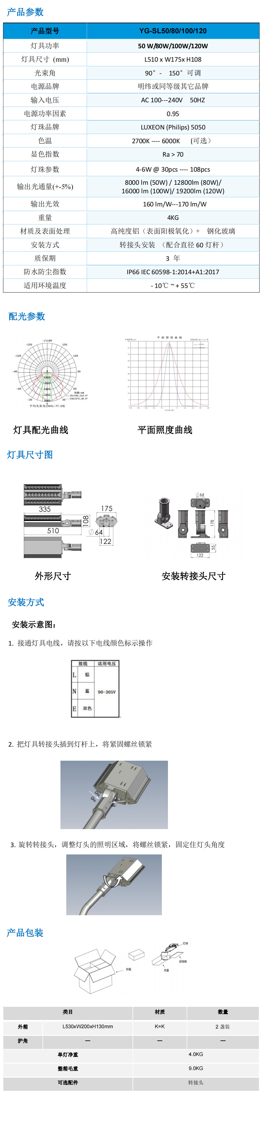 YG-SLXXX系列——LED路灯(图1)